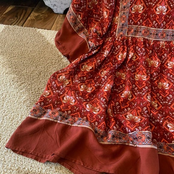 New Boho Vintage Floral Summer Festival Dress - Picture 6 of 8